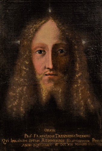 Le Visage du Christ "Salvator Mundi" - Tableaux et dessins Style Louis XIV